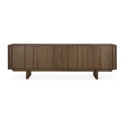 Aparador Pillar, Wild brown teak, 220 cm