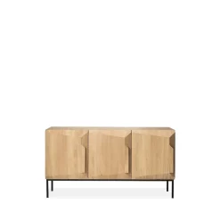 Aparador Stairs 3 puertas, Roble 150x80x46 cm