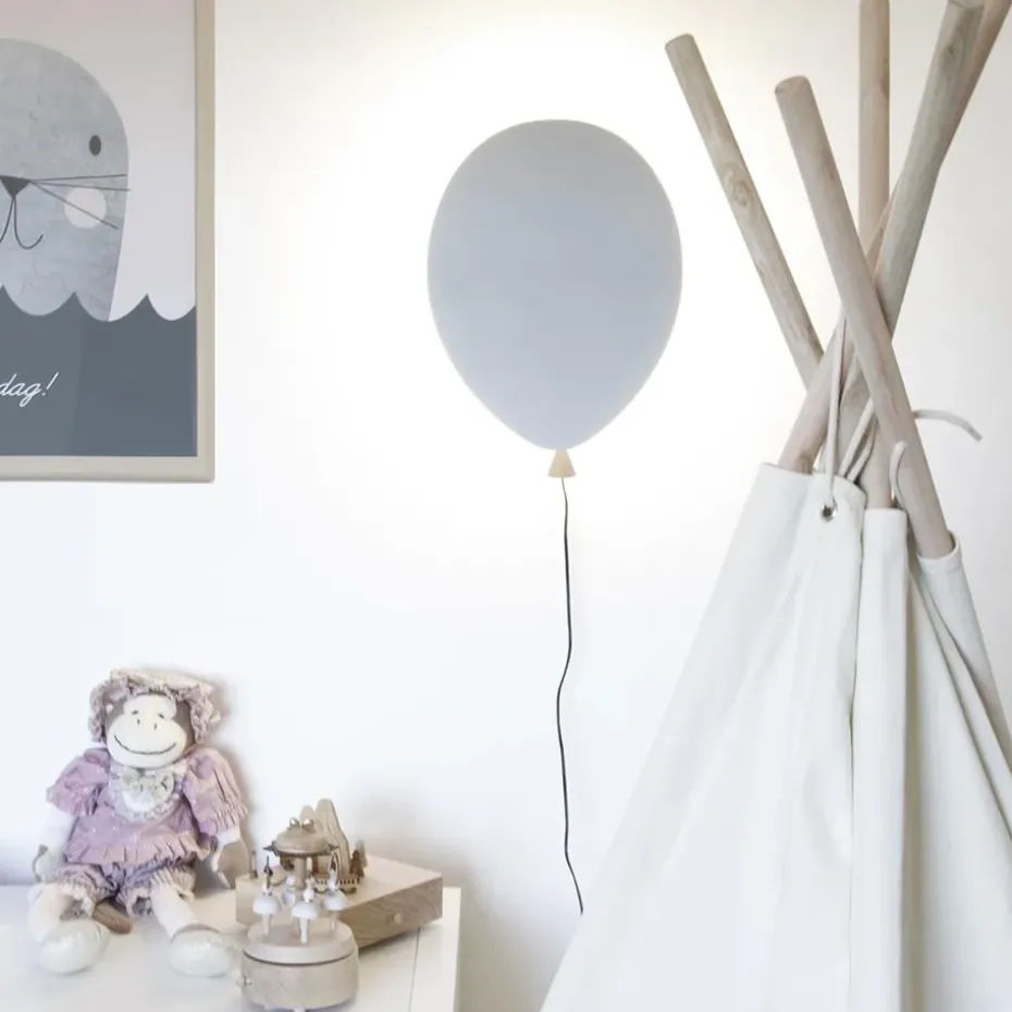 Aplique Balloon, gris-fresno