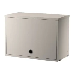 Armario con puerta abatible String, Beige, 58x30 cm