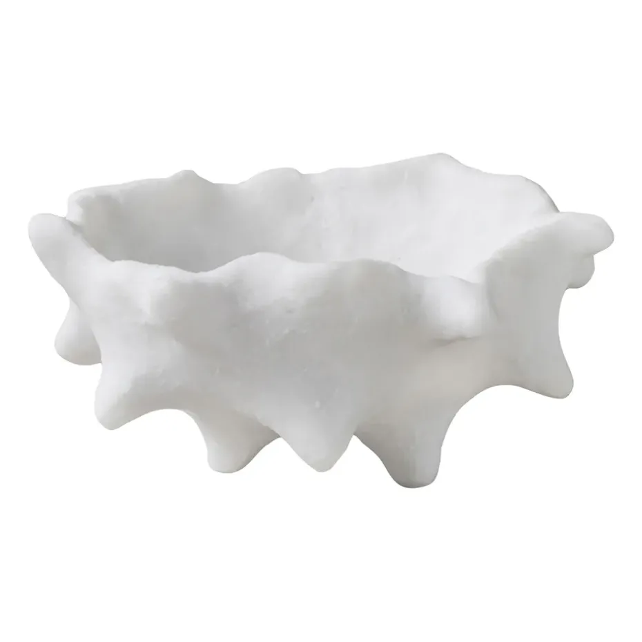 Art piece castaña Ø20 cm, Off-white