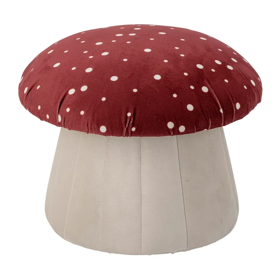 Asiento puff Lue Ø37x30 cm, Rojo