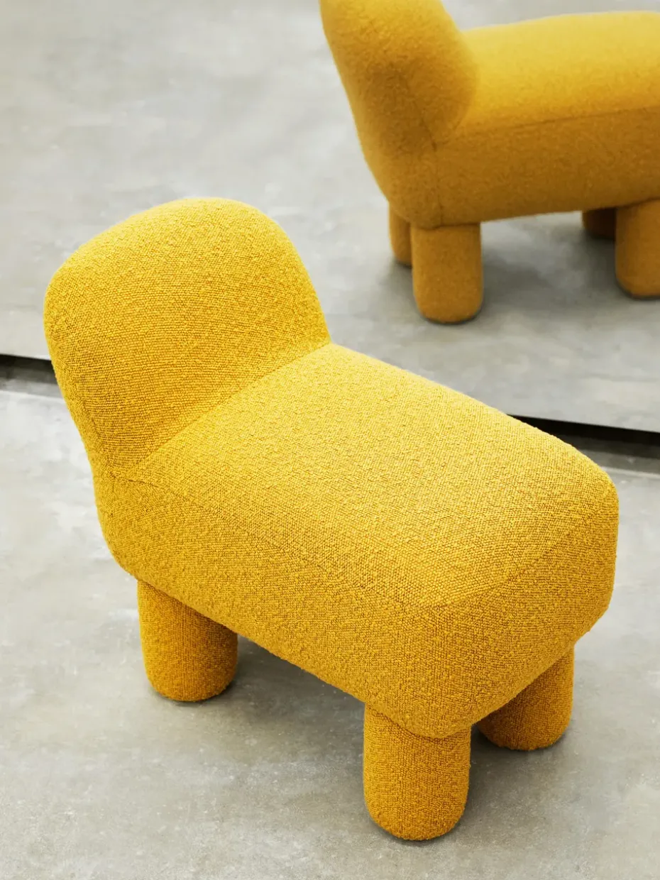 Asiento puff Lulu 36x65 cm, Yellow