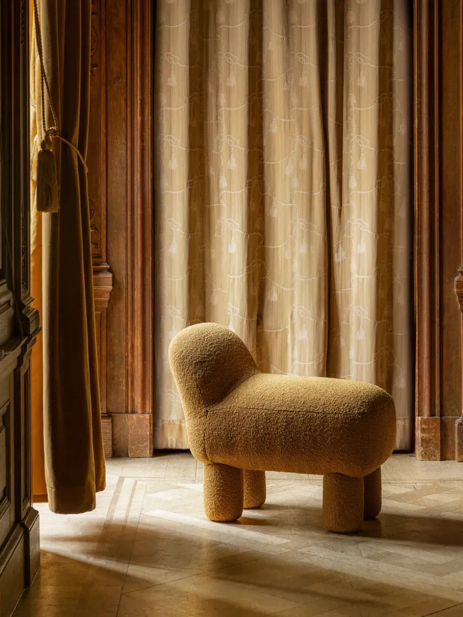 Asiento puff Lulu 36x65 cm, Yellow