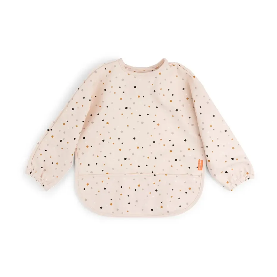 Babero con mangas Happy Dots, Powder