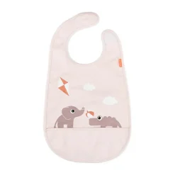 Babero con velcro Playground, Powder