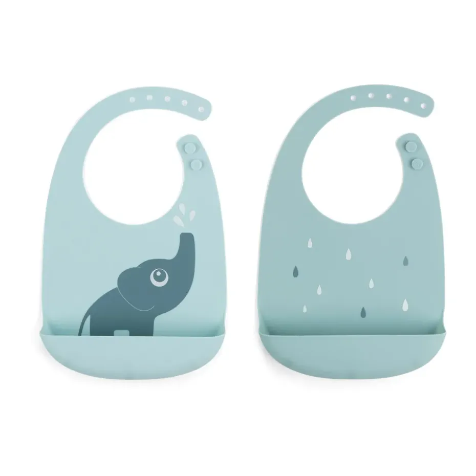 Baberos Elphee 2-pack, Blue
