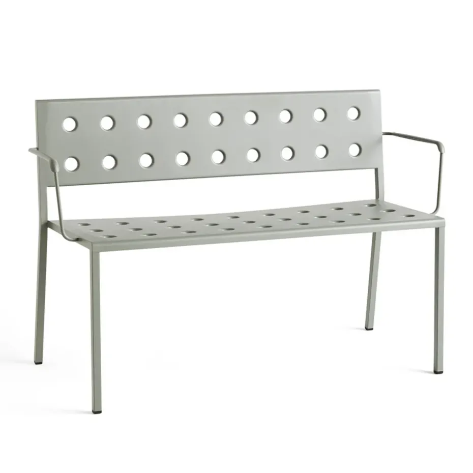 Banco Balcony Dining con reposabrazos 121x52 cm, Verde desierto