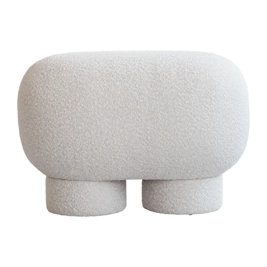 Banco Big Foot petit 70x47 cm, Bouclé