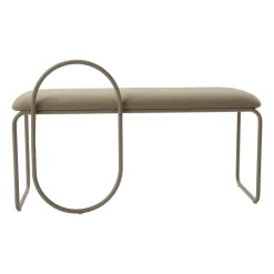 Banco bouclé Angui, Taupe