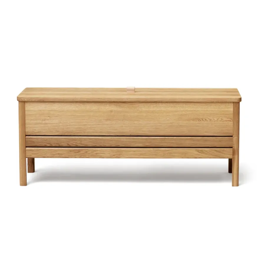 Banco con almacenamiento A Line 111 cm, Roble