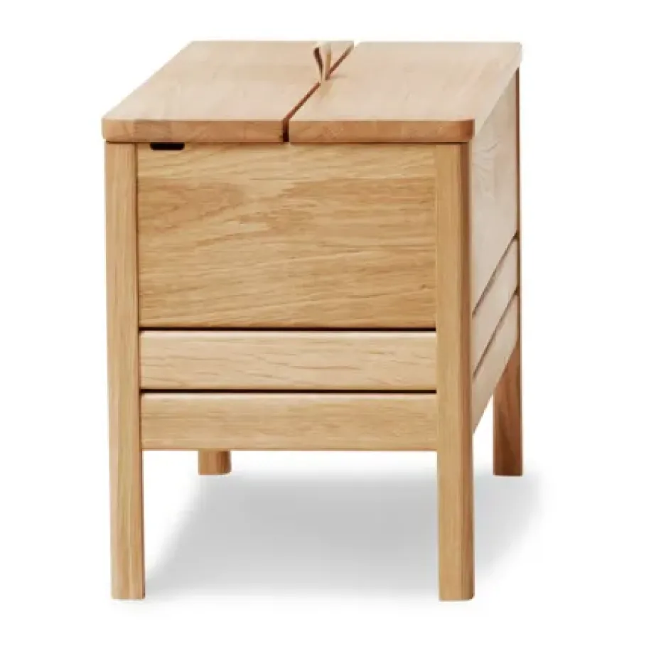 Banco con almacenamiento A Line 68 cm, Roble
