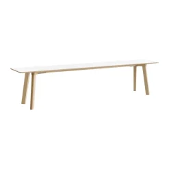 Banco CPH215 Deux 2.0, 200 cm, Pearl white-haya sin tratar