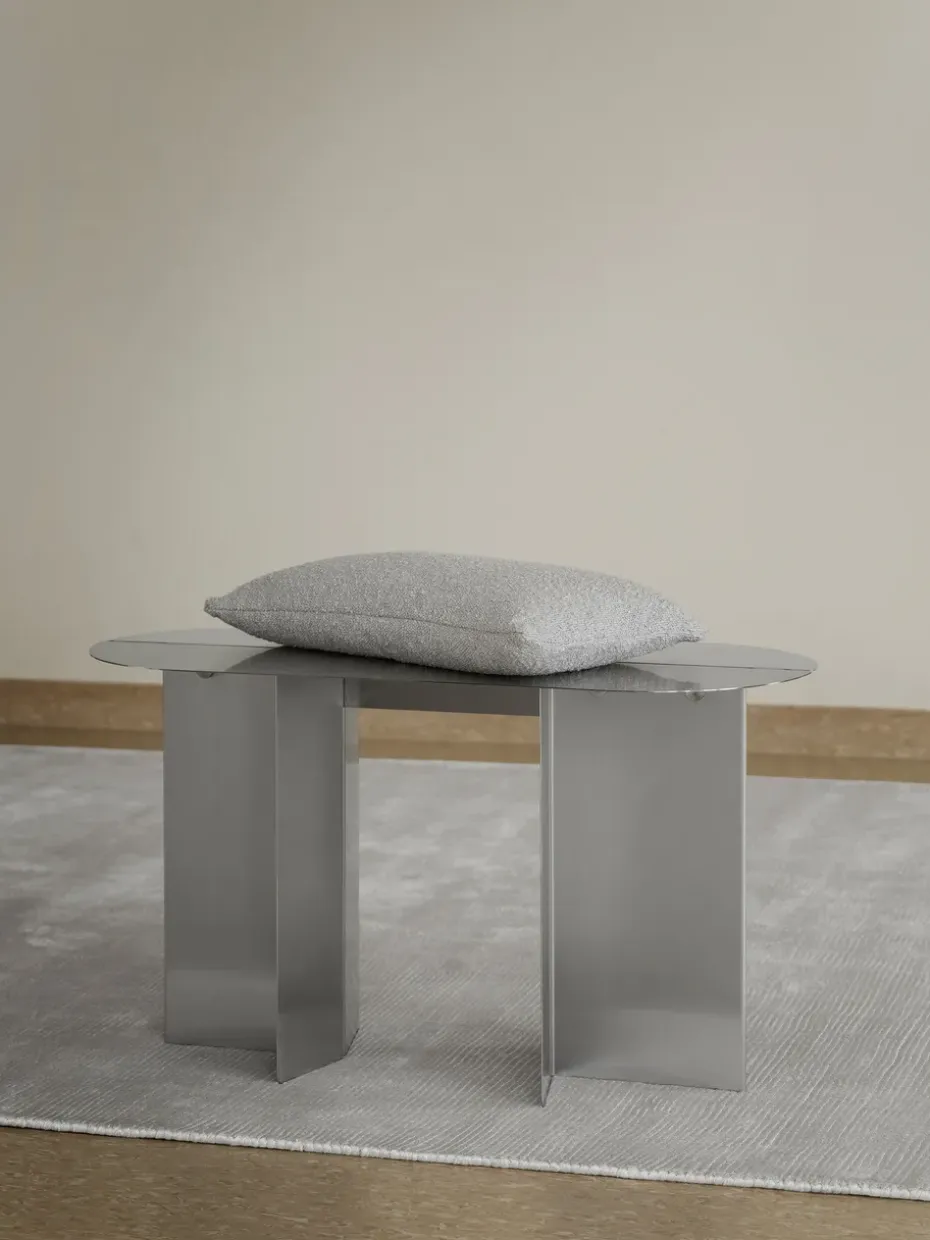 Banco ORU 80x45 cm, Acero inoxidable mate
