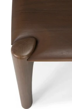 Banco PI 126x35 cm, Lackad teak brown