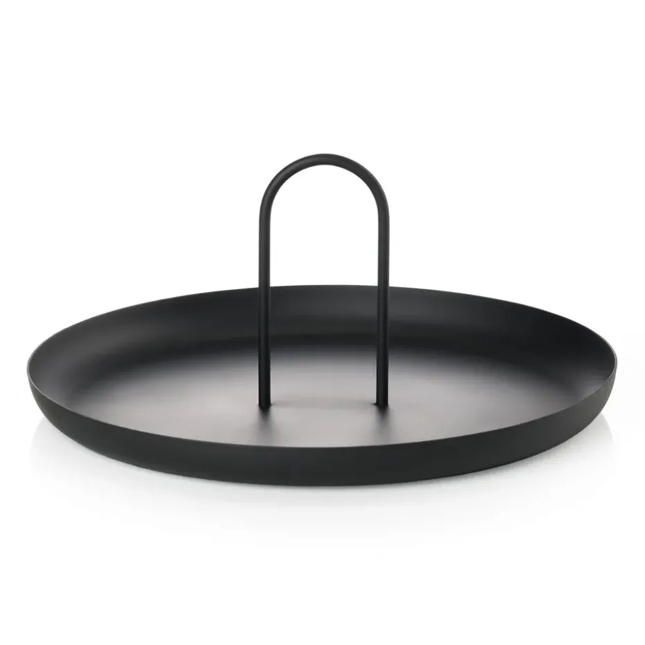 Bandeja con asa Singles Ø20 cm, Black
