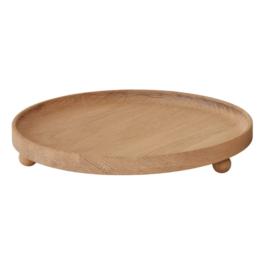 Bandeja de madera Inka redonda Ø30 cm, Nature