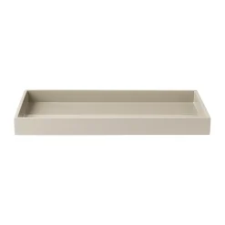 Bandeja decorativa lacada Lux 38x19x3,5 cm, Latte