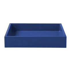 Bandeja decorativa lacada Lux 19x19x3,5 cm, Ultramarin