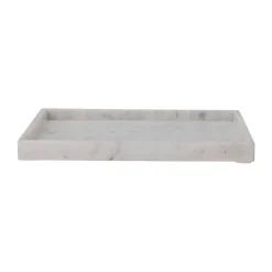 Bandeja decorativa Majsa 35x35 cm, White marble