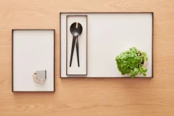 Bandeja Frame large 35,5x50,6 cm, Roble ahumado-beige
