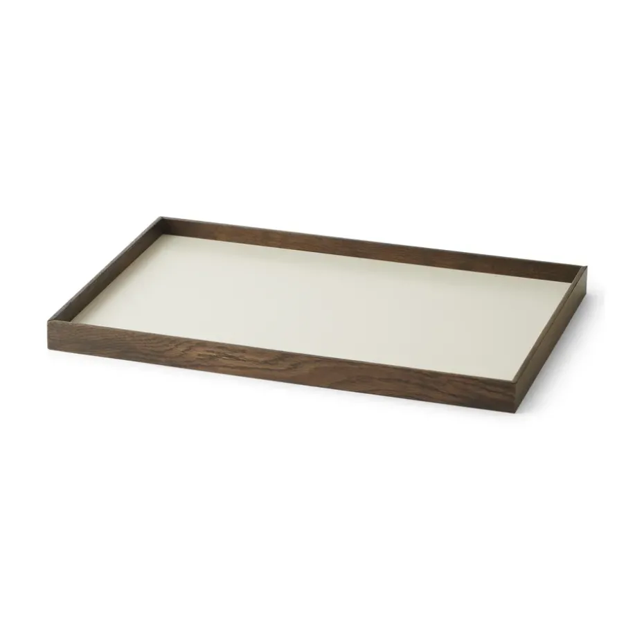 Bandeja Frame medium 23x34 cm, Roble ahumado-beige