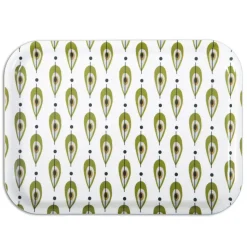 Bandeja High Pears verde oliva, 36x28 cm