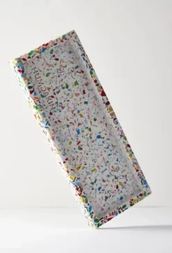 Bandeja Humdakin Terrazzo 10x25 cm, Rainbow