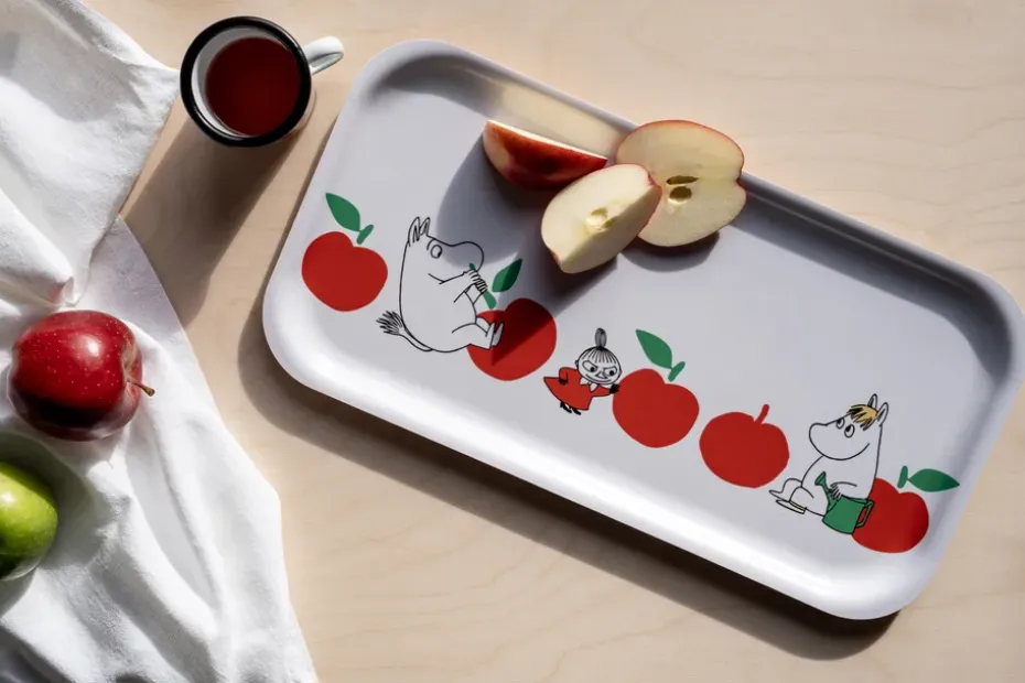 Bandeja Moomin 22x43 cm, Manzanas Alegres
