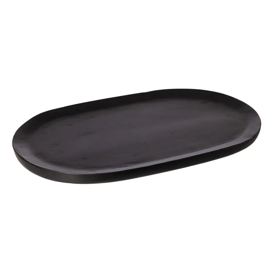 Bandeja ovalada Ernst 25x40 cm, negro