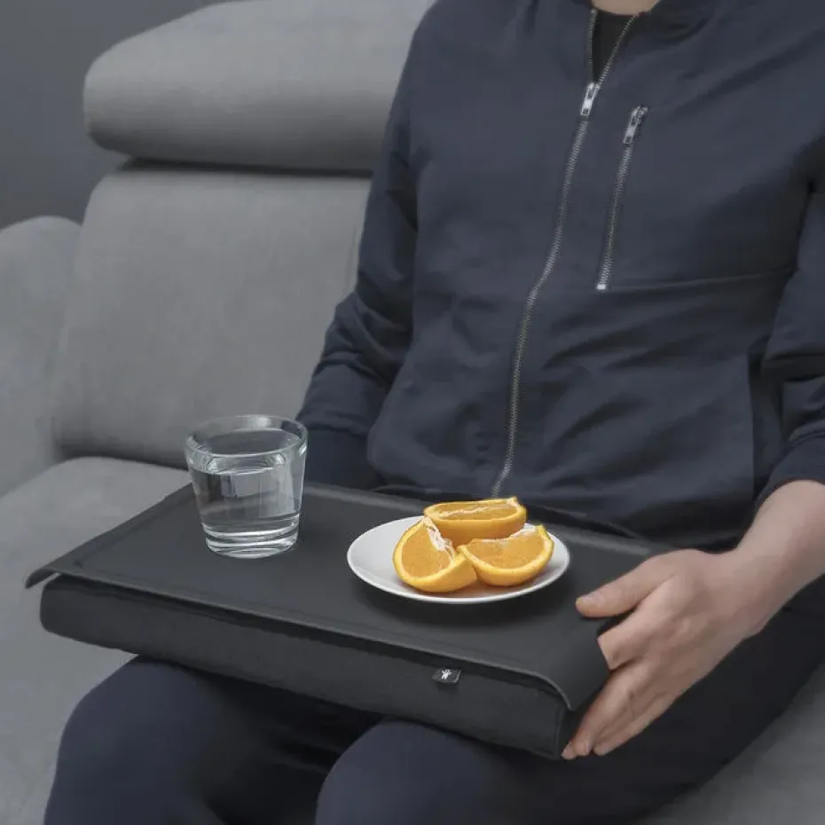 Bandeja para portátil mini, negro-plástico