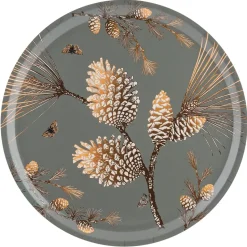 Bandeja Pine Cone Ø 38 cm, Moss grey