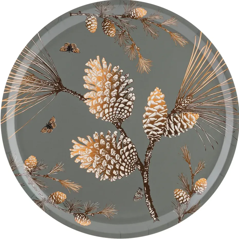 Bandeja Pine Cone Ø 38 cm, Moss grey