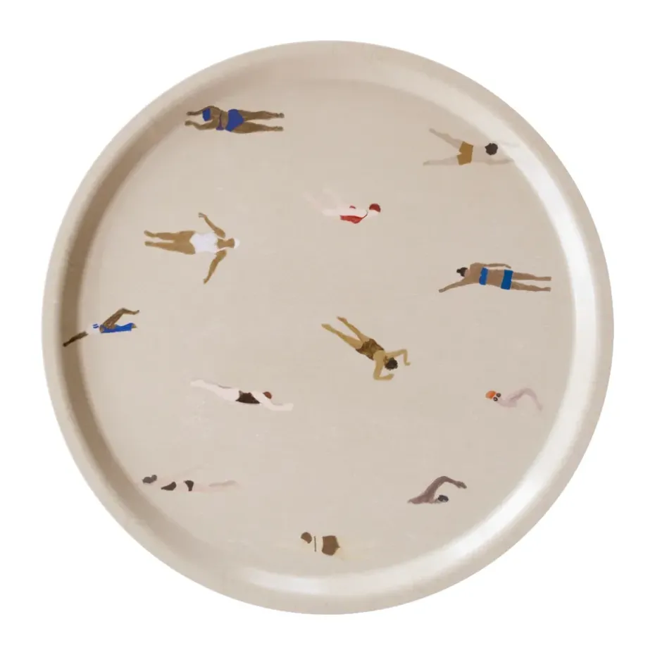 Bandeja Swimmers Ø38 cm, Beige