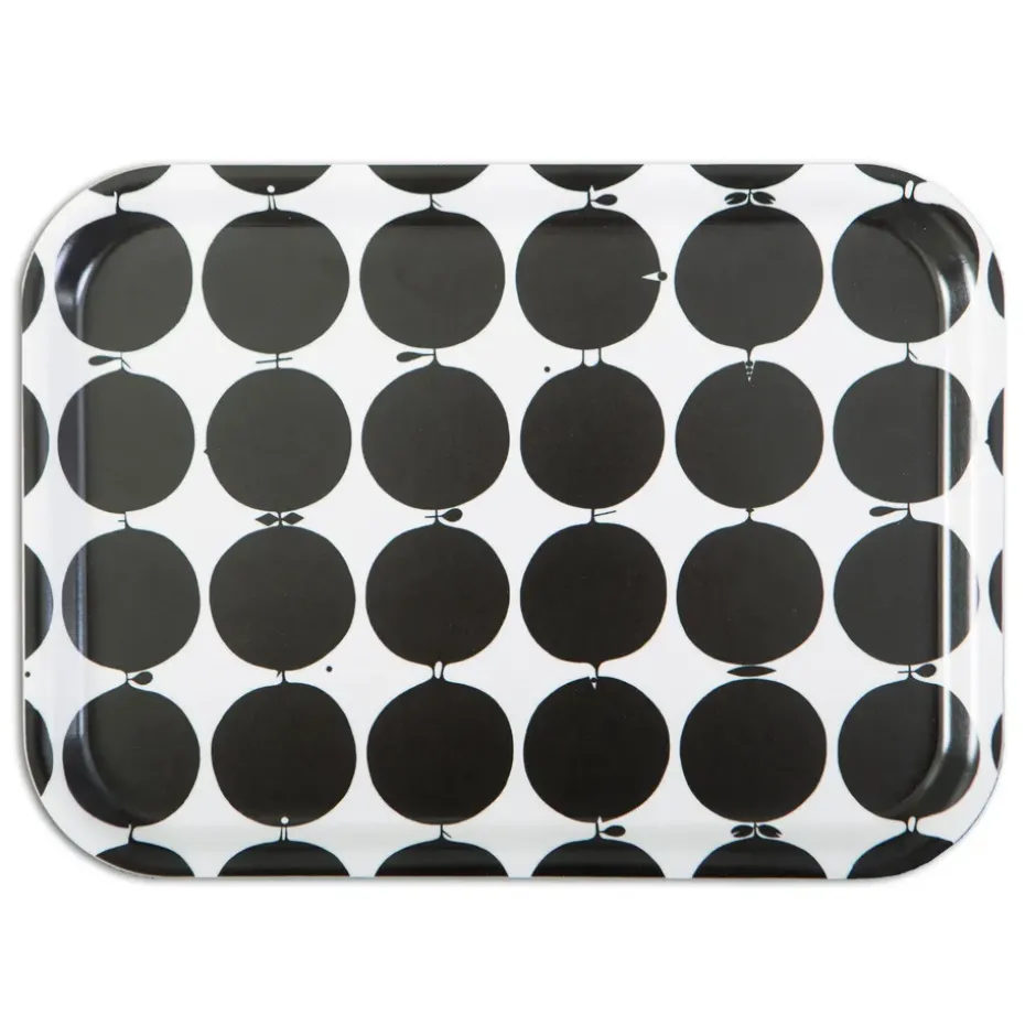 Bandeja Tallyho 27x20 cm, negro-blanco