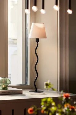 Base de lámpara de mesa Twist 50 , Negro