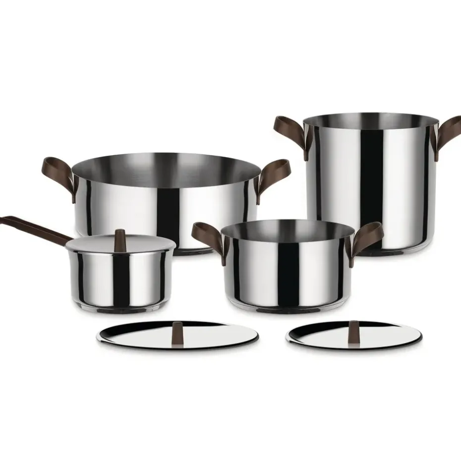 Batería de cocina Edo 4 piezas, acero inoxidable