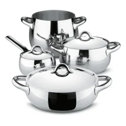 Batería de cocina Mami 7 piezas, acero inoxidable