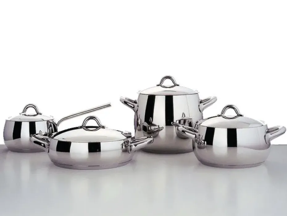 Batería de cocina Mami 7 piezas, acero inoxidable