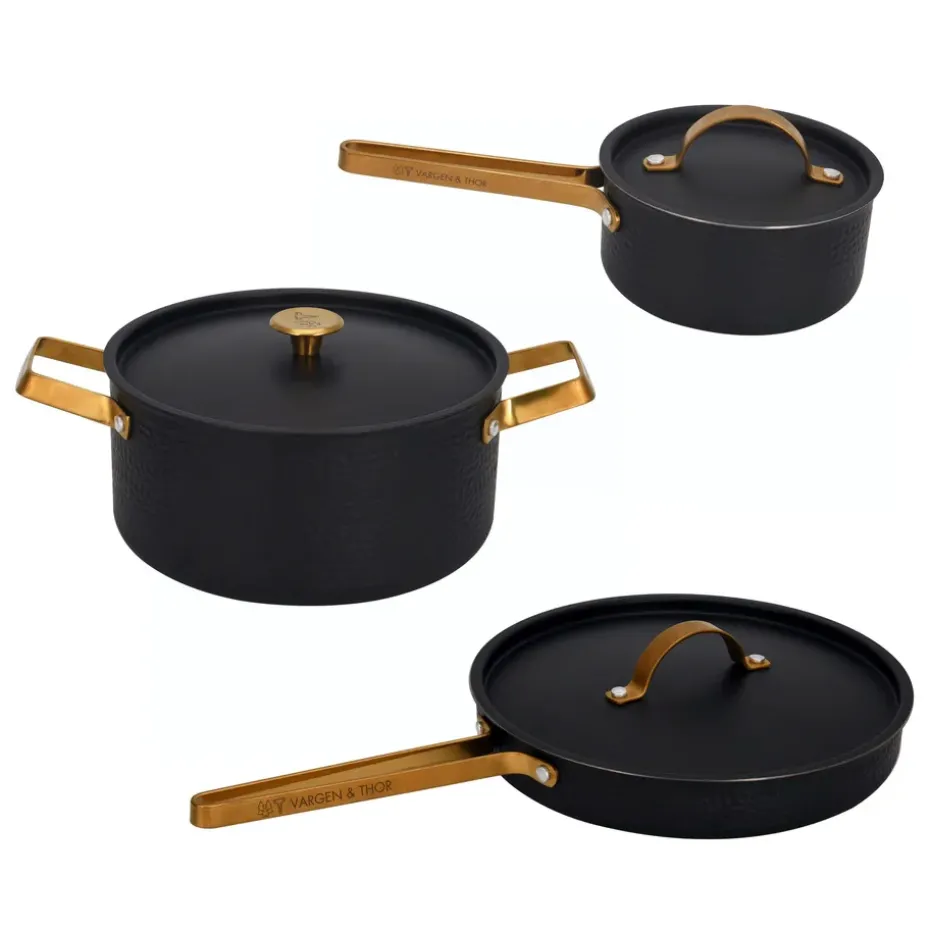 Batería de cocina Vargen & Thor Arvet, 3 piezas