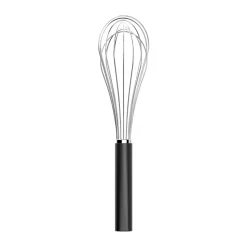 Batidor de globo Emma de acero, 27 cm, Negro