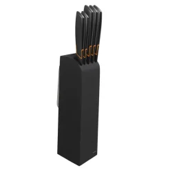 Bloque con 5 cuchillos Edge, negro