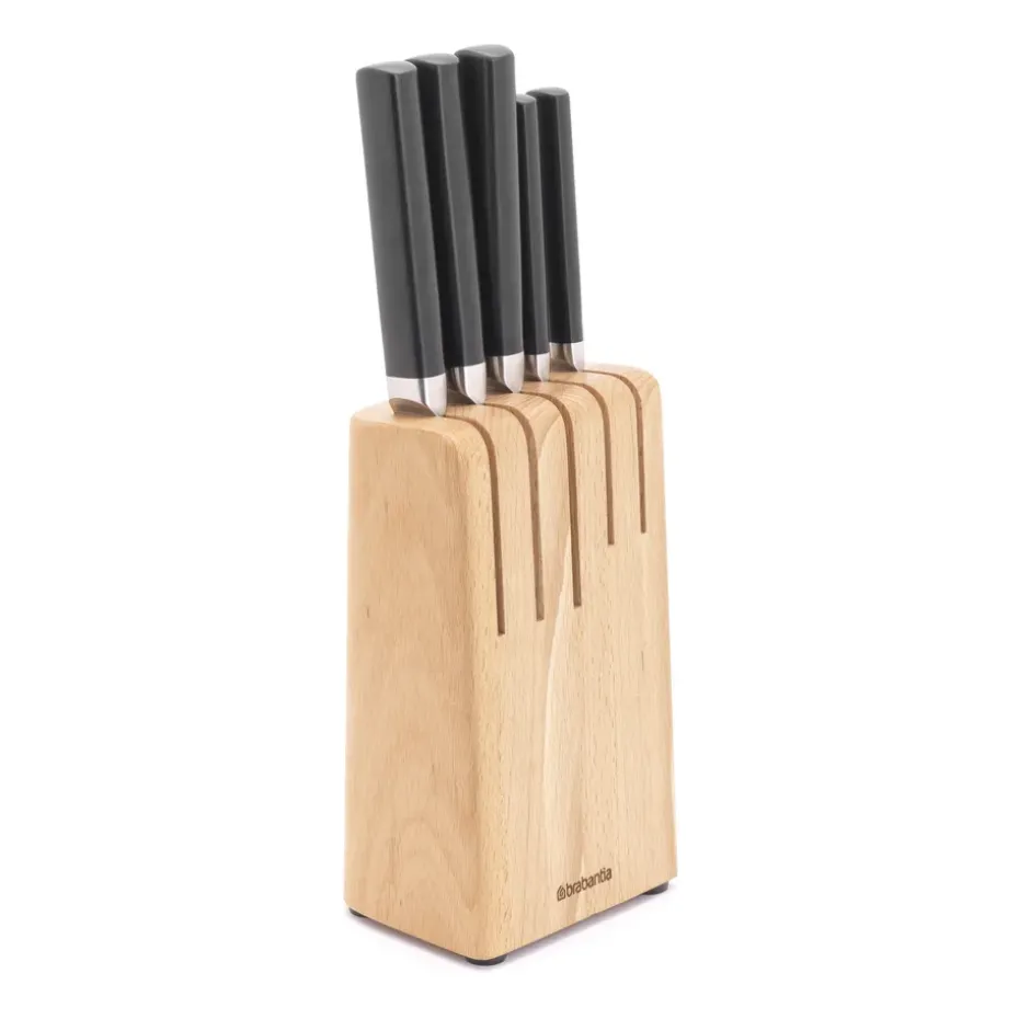 Bloque de cuchillos con cuchillos cocina Profile, madera