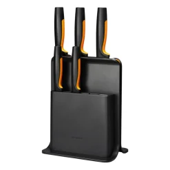 Bloque de cuchillos en plástico con 5 cuchillos Functional Form, 6 piezas