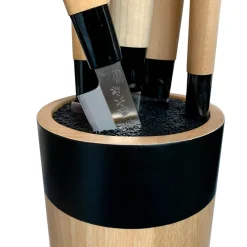 Bloque de cuchillos Satake Houcho Flexibelt, abedul-negro
