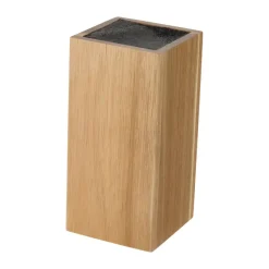 Bloque para cuchillos Kini cuadrado de acacia, 23,5 × 10,7 × 10,7 cm