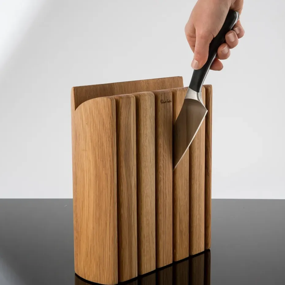 Bloque y set de cuchillos Signature Book Oak 7 piezas, roble