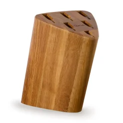 Bloque y set de cuchillos Signature Prism Oak 7 piezas, roble