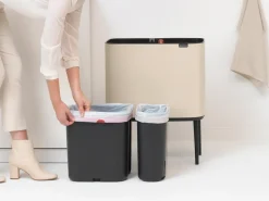 Bo Touch Bin 11+23 L, Soft beige