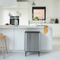 Bo touch bin high 60 L, acero cepillado mate